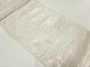 アンティーク　花更紗模様織出し袋帯